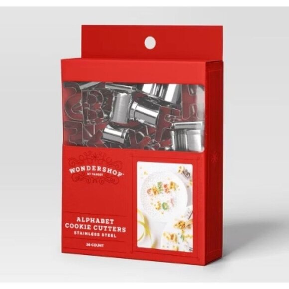 Target 26pc Christmas Alphabet Cookie Cutter Set Silver - Wondershop™ - Picture 1 of 10